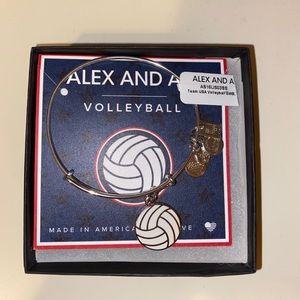 NWT Silver Volleyball Alex&Ani Bracelet